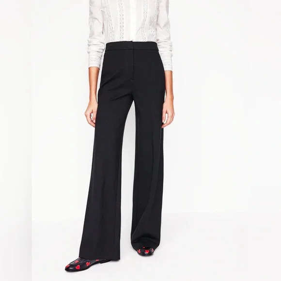 Boden Black Wide Leg Pants - Picture 2 of 12